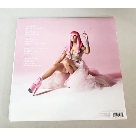 Nicki Minaj Pink Friday 2XLP Pink Vinyl Record Album EUC - Picture 3 of 5